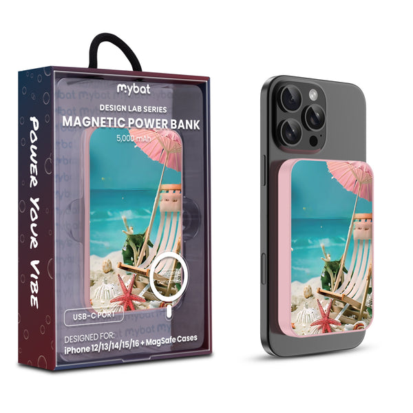 MyBat Design Lab 5000mAh Magnetic Wireless Power Bank - Pink - Sandy Shore - MPBBAT133-PK-377-1.jpg