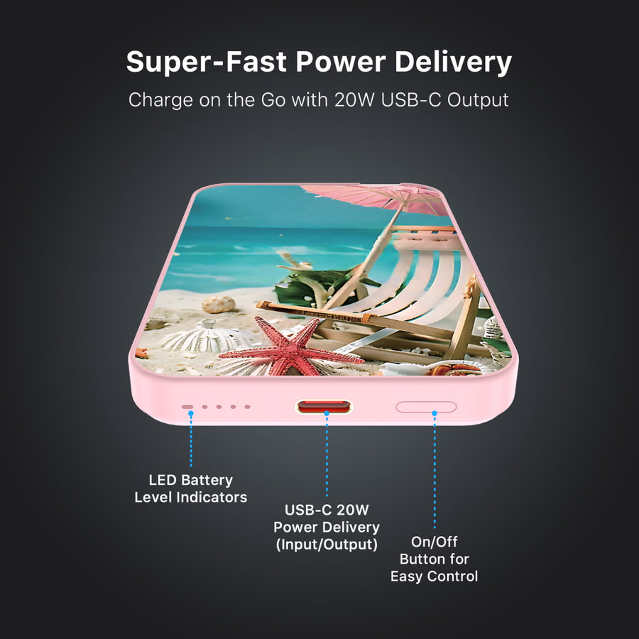 MyBat Design Lab 5000mAh Magnetic Wireless Power Bank - Pink - Sandy Shore - MPBBAT133-PK-377-7.jpg