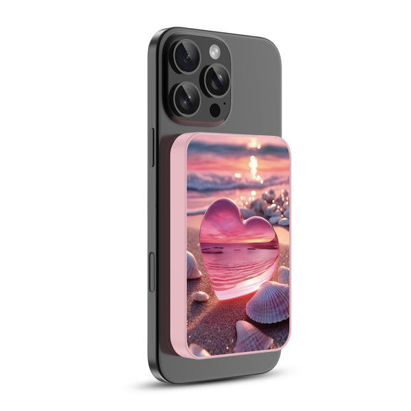 MyBat Design Lab 5000mAh Magnetic Wireless Power Bank - Pink - Sunset Beach Love - MPBBAT133-PK-384-2.jpg
