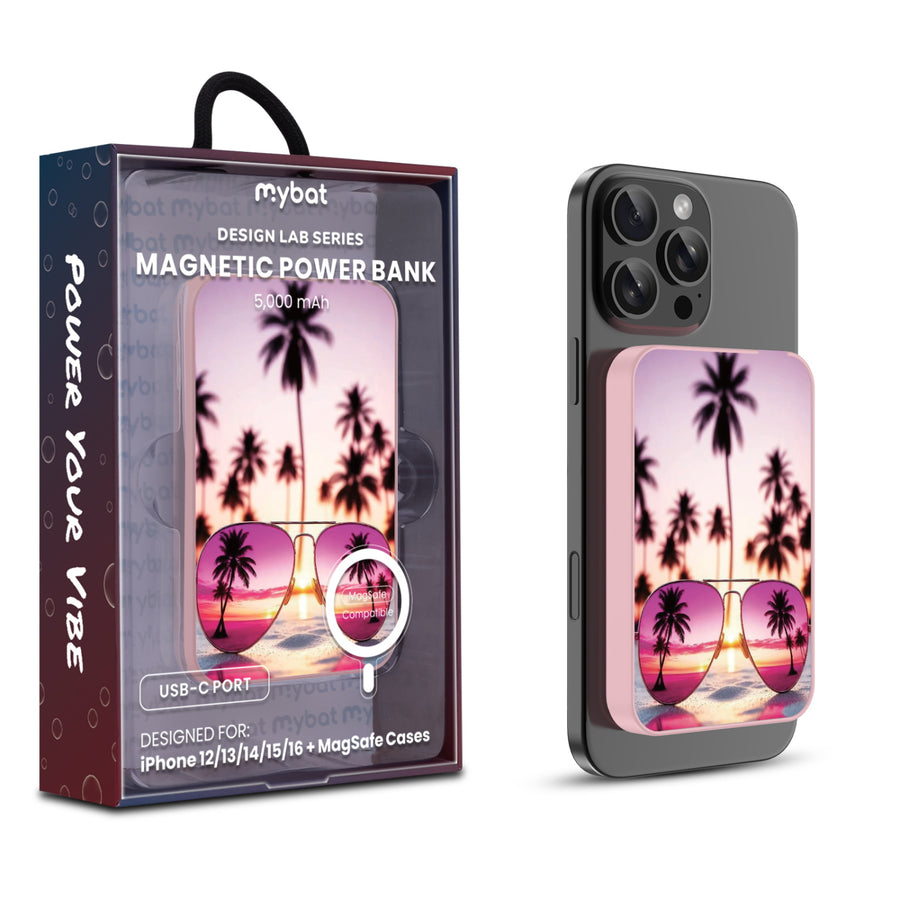 MyBat Design Lab 5000mAh Magnetic Wireless Power Bank - Pink - California Sunset - MPBBAT133-PK-385-1.jpg