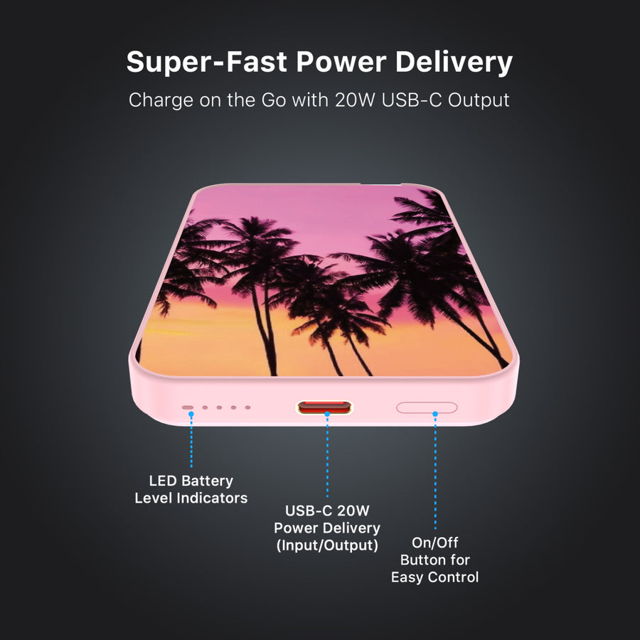 MyBat Design Lab 5000mAh Magnetic Wireless Power Bank - Pink - Hello Summer - MPBBAT133-PK-386-7.jpg
