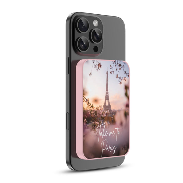 MyBat Design Lab 5000mAh Magnetic Wireless Power Bank - Pink - Take Me to Paris - MPBBAT133-PK-390-2.jpg