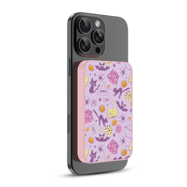 MyBat Design Lab 5000mAh Magnetic Wireless Power Bank - Pink - Little Witch - MPBBAT133-PK-413-2.jpg
