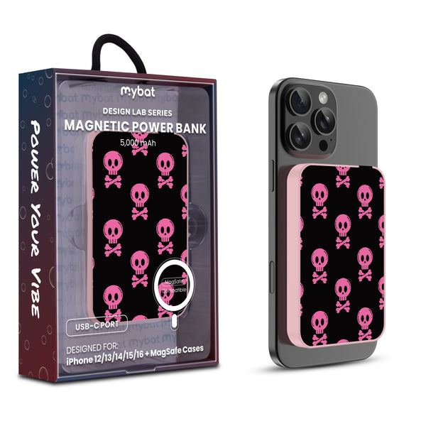MyBat Design Lab 5000mAh Magnetic Wireless Power Bank - Pink - Pretty Poison - MPBBAT133-PK-416-1.jpg
