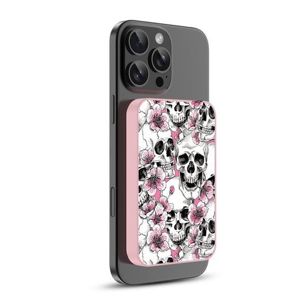 MyBat Design Lab 5000mAh Magnetic Wireless Power Bank - Pink - Death Blooms - MPBBAT133-PK-419-2.jpg