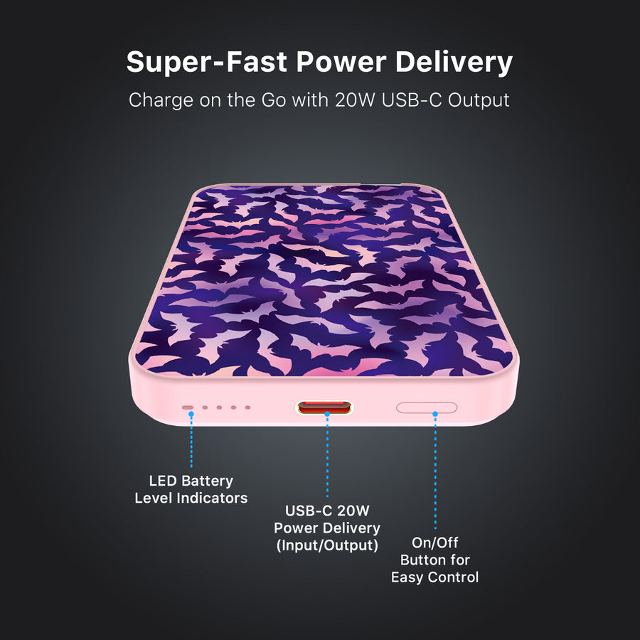MyBat Design Lab 5000mAh Magnetic Wireless Power Bank - Pink - Twilight Bats - MPBBAT133-PK-422-7.jpg