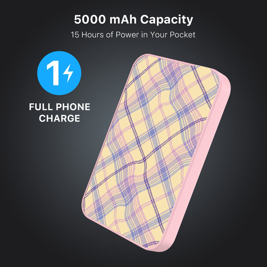 MyBat Design Lab 5000mAh Magnetic Wireless Power Bank - Pink - Wavy Plaid - MPBBAT133-PK-442-8.jpg