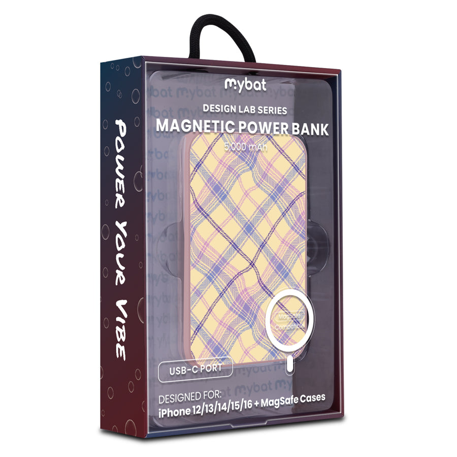 MyBat Design Lab 5000mAh Magnetic Wireless Power Bank - Pink - Wavy Plaid - MPBBAT133-PK-442-9.jpg