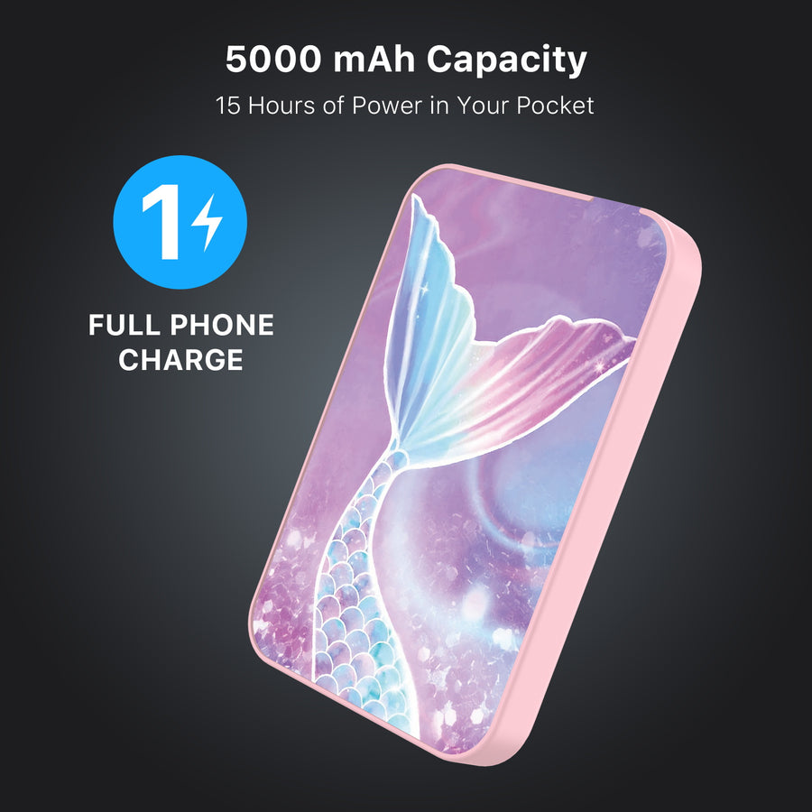 MyBat Design Lab 5000mAh Magnetic Wireless Power Bank - Pink - Mermaid Tail - MPBBAT133-PK-456-8.jpg