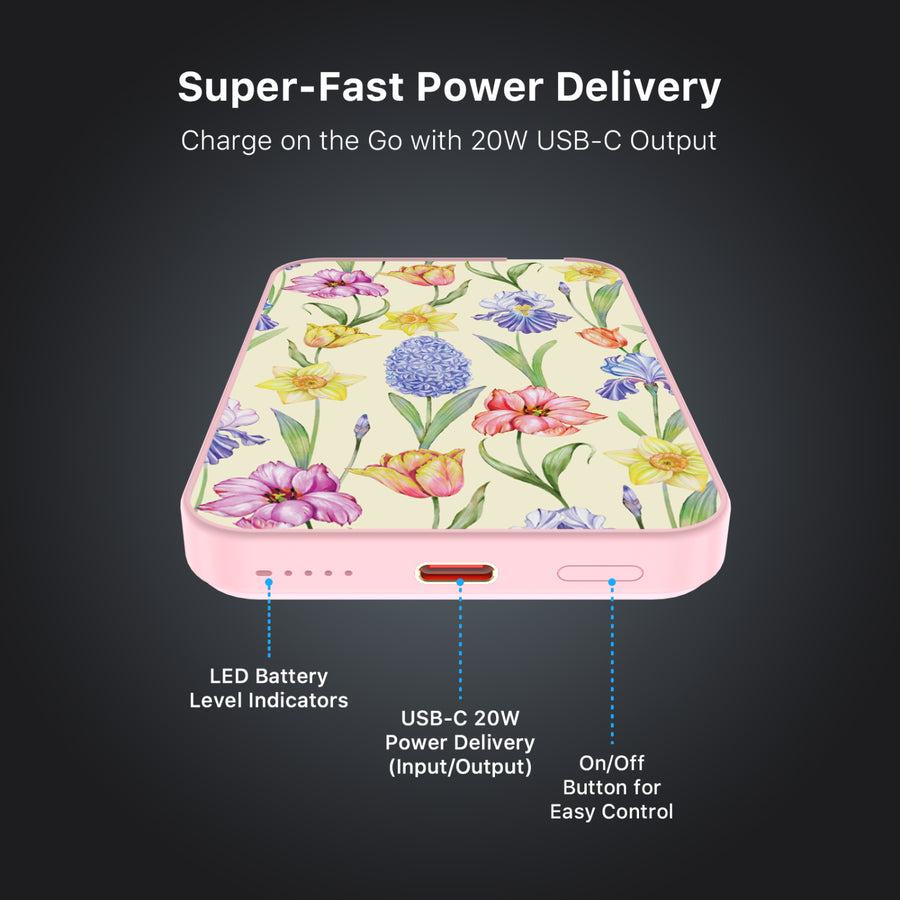 MyBat Design Lab 5000mAh Magnetic Wireless Power Bank - Pink - Spring Has Sprung - MPBBAT133-PK-467-7.jpg