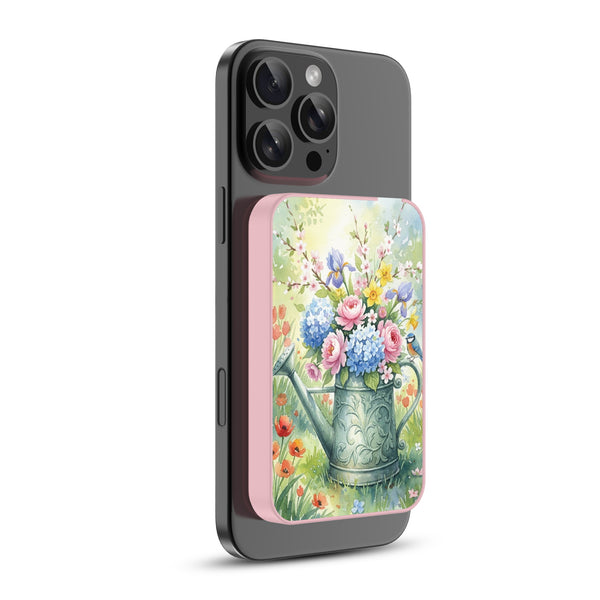 MyBat Design Lab 5000mAh Magnetic Wireless Power Bank - Pink - Backyard Bouquet - MPBBAT133-PK-469-2.jpg