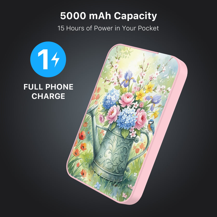 MyBat Design Lab 5000mAh Magnetic Wireless Power Bank - Pink - Backyard Bouquet - MPBBAT133-PK-469-8.jpg