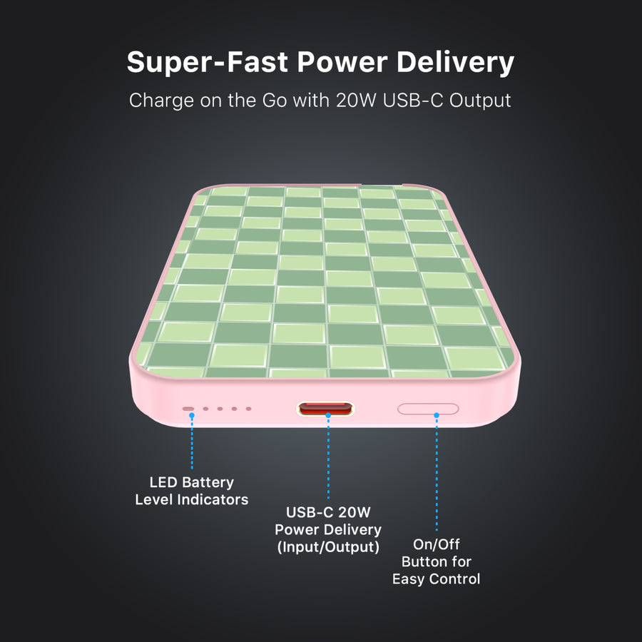MyBat Design Lab 5000mAh Magnetic Wireless Power Bank - Pink - Matcha Check - MPBBAT133-PK-482-7.jpg