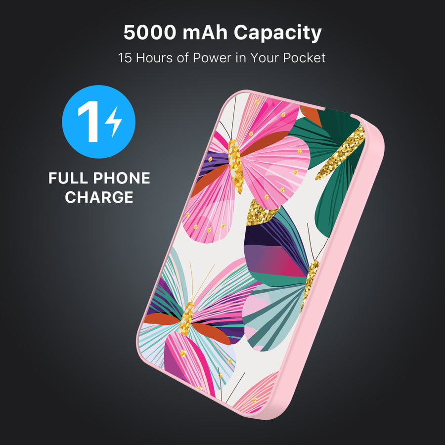 MyBat Design Lab 5000mAh Magnetic Wireless Power Bank - Pink - Bright Flutter - MPBBAT133-PK-489-8.jpg