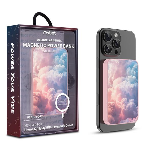 MyBat Design Lab 5000mAh Magnetic Wireless Power Bank - Pink - Cloudscape - MPBBAT133-PK-490-1.jpg