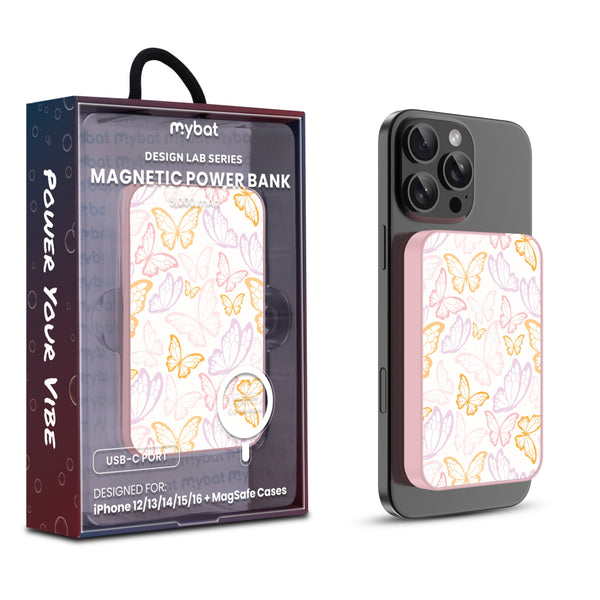 MyBat Design Lab 5000mAh Magnetic Wireless Power Bank - Pink - Wing Outline - MPBBAT133-PK-491-1.jpg