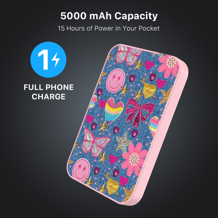 MyBat Design Lab 5000mAh Magnetic Wireless Power Bank - Pink – Denim Daze - MPBBAT133-PK-528-7.JPG