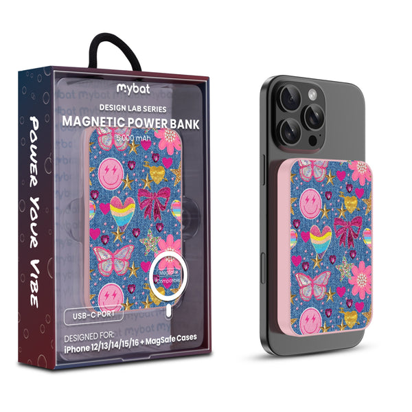 MyBat Design Lab 5000mAh Magnetic Wireless Power Bank - Pink – Denim Daze - MPBBAT133-PK-528.JPG