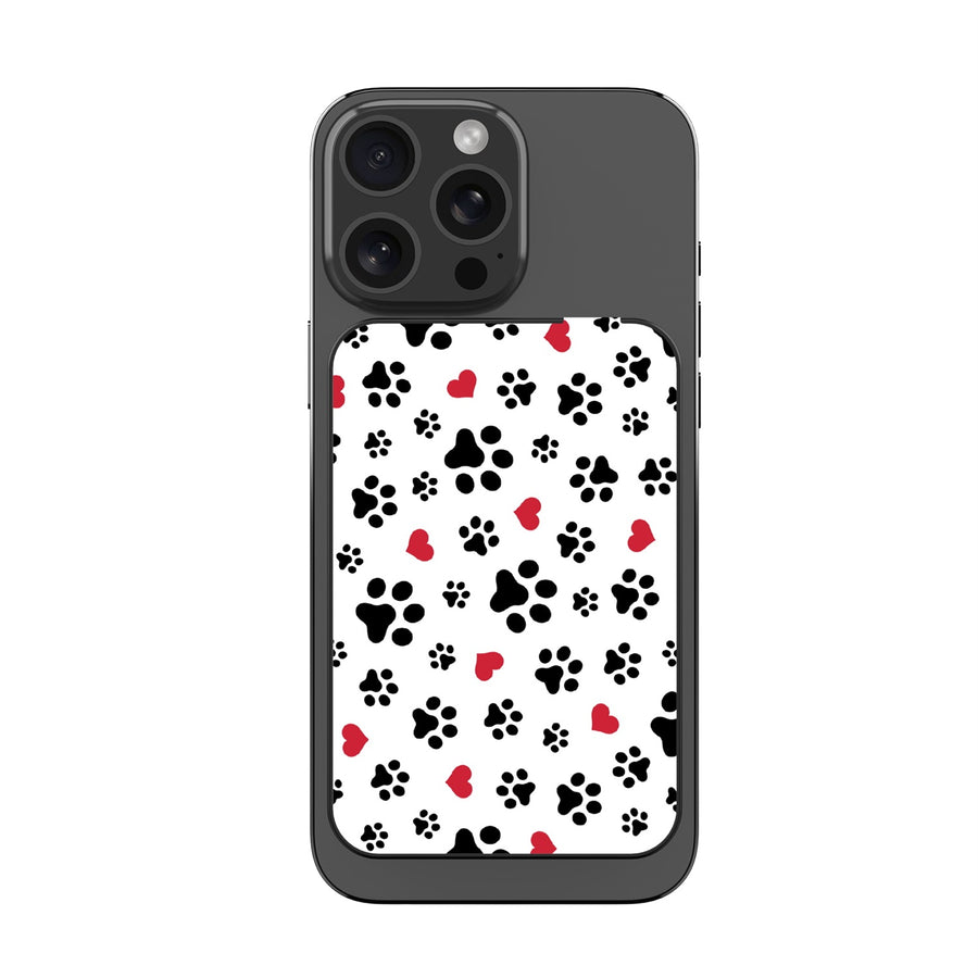 MyBat Design Lab 10000mAh Magnetic Wireless Power Bank - Black - Paw Prints and Hearts - MPBBAT141-BK-001-3.jpg