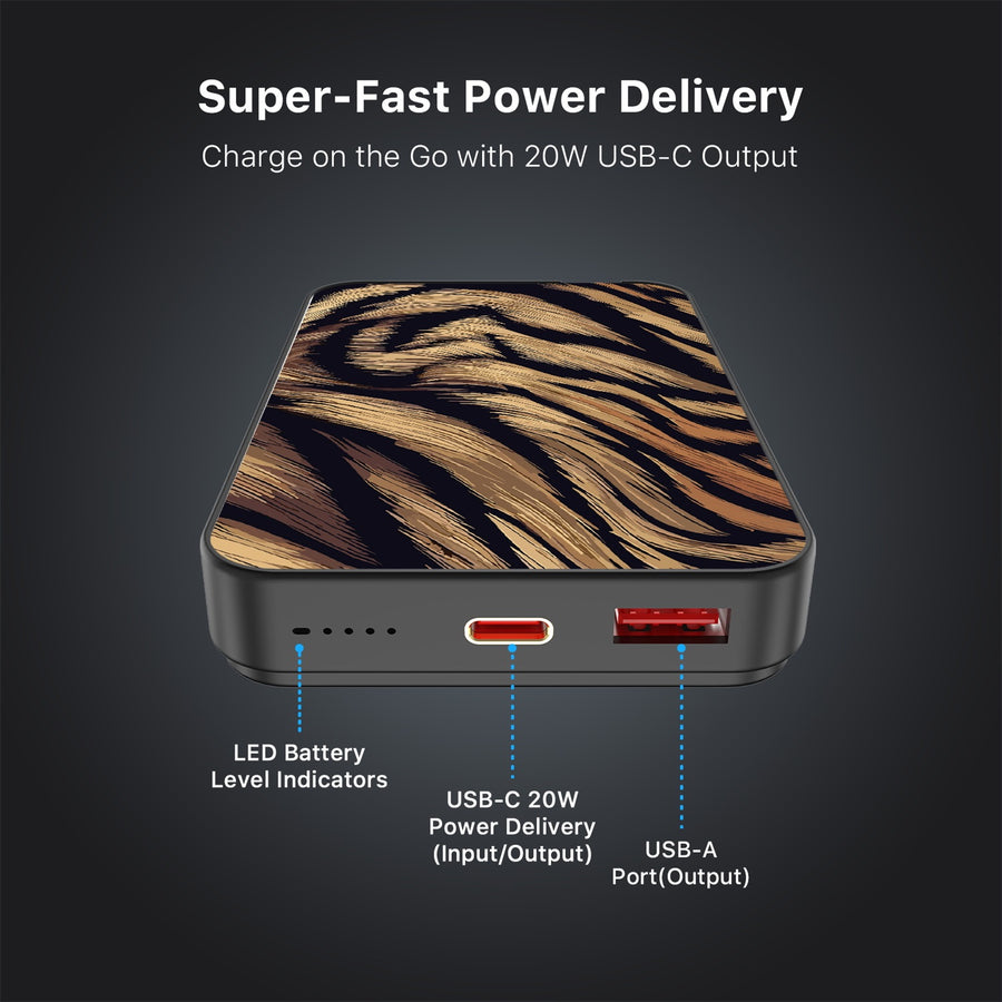 MyBat Design Lab 10000mAh Magnetic Wireless Power Bank - Black - Tiger Fur - MPBBAT141-BK-006-7.jpg