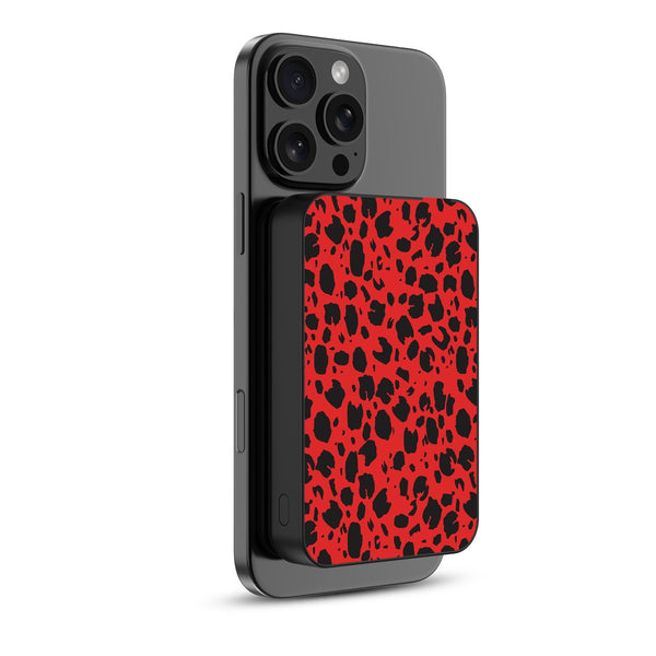MyBat Design Lab 10000mAh Magnetic Wireless Power Bank - Black - Red Leopard Print - MPBBAT141-BK-008-2.jpg