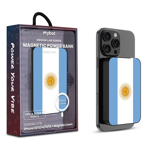 MyBat Design Lab 10000mAh Magnetic Wireless Power Bank - Black - Argentinian Flag - MPBBAT141-BK-031-1.jpg