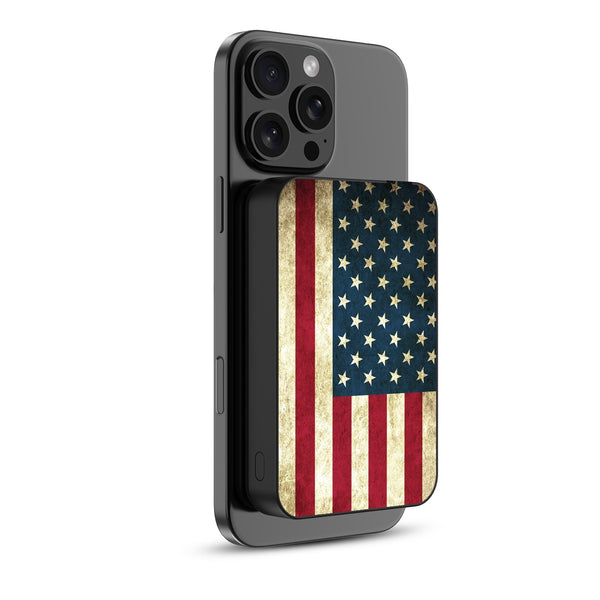 MyBat Design Lab 10000mAh Magnetic Wireless Power Bank - Black - American Flag - MPBBAT141-BK-043-2.jpg