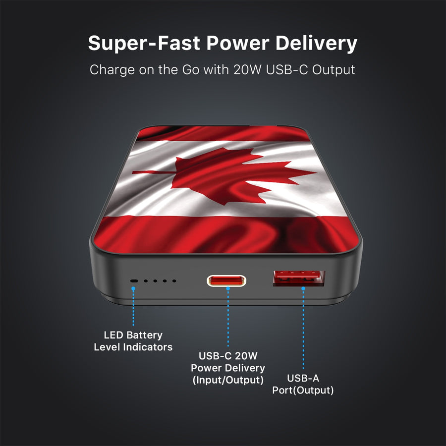 MyBat Design Lab 10000mAh Magnetic Wireless Power Bank - Black - Canadian Flag - MPBBAT141-BK-044-7.jpg