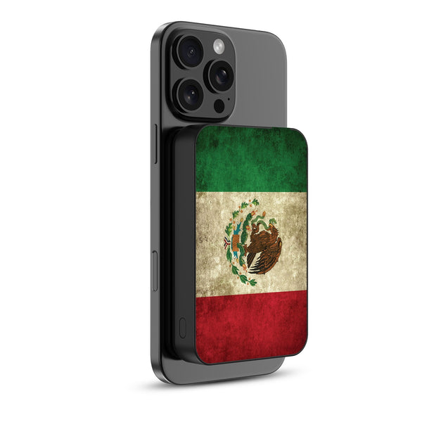 MyBat Design Lab 10000mAh Magnetic Wireless Power Bank - Black - Mexican Flag - MPBBAT141-BK-046-2.jpg
