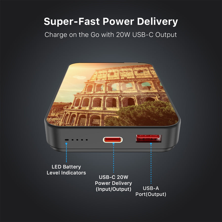 MyBat Design Lab 10000mAh Magnetic Wireless Power Bank - Black - Roman Colosseum - MPBBAT141-BK-049-7.jpg