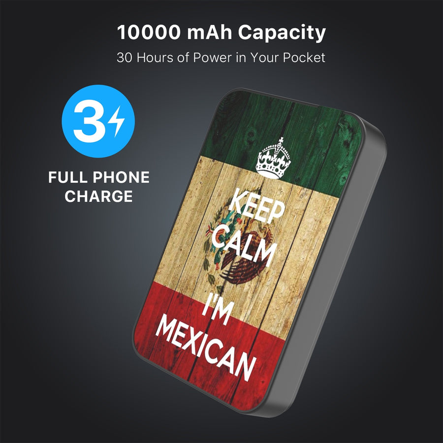 MyBat Design Lab 10000mAh Magnetic Wireless Power Bank - Black - Keep Calm, I'm Mexican - MPBBAT141-BK-051-8.jpg