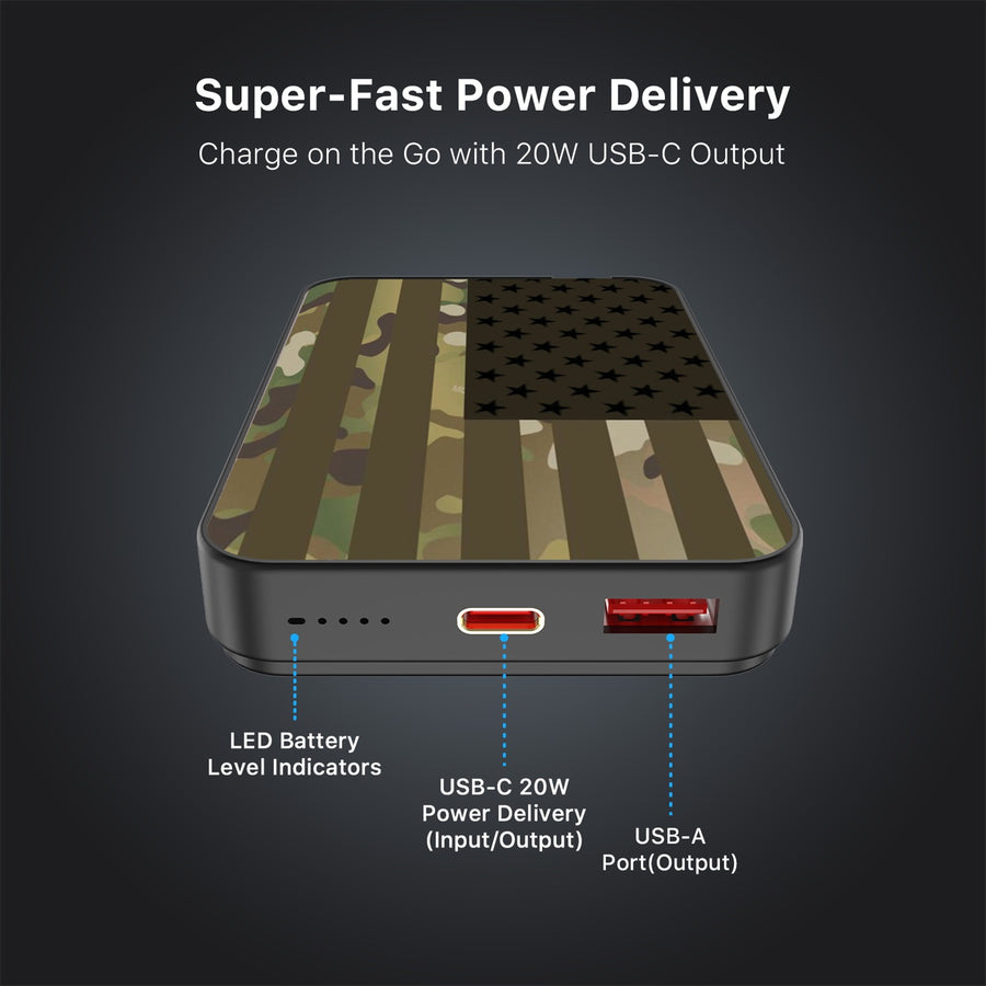 MyBat Design Lab 10000mAh Magnetic Wireless Power Bank - Black - Military Camouflage American Flag - MPBBAT141-BK-054-7.jpg