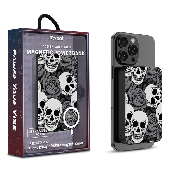 MyBat Design Lab 10000mAh Magnetic Wireless Power Bank - Black - Skull Garden - MPBBAT141-BK-081-1.jpg