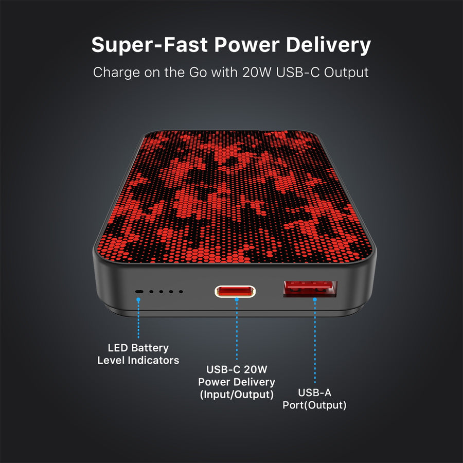 MyBat Design Lab 10000mAh Magnetic Wireless Power Bank - Black - Red Digital Camouflage - MPBBAT141-BK-086-7.jpg