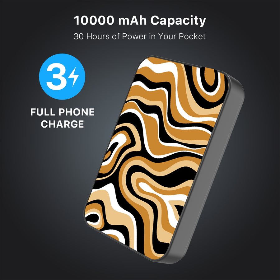 MyBat Design Lab 10000mAh Magnetic Wireless Power Bank - Black - Groovy Golden Swirls - MPBBAT141-BK-093-8.jpg
