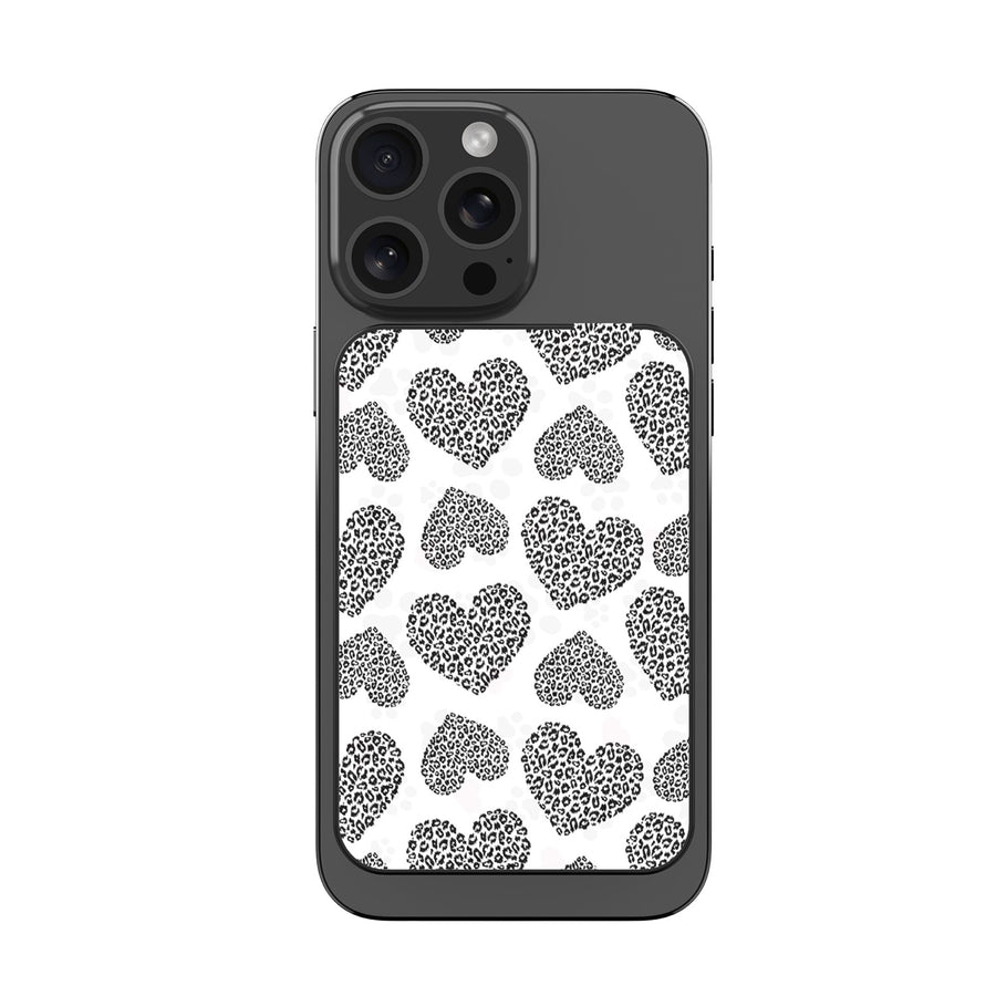 MyBat Design Lab 10000mAh Magnetic Wireless Power Bank - Black - Leopard Print Hearts - MPBBAT141-BK-098-3.jpg
