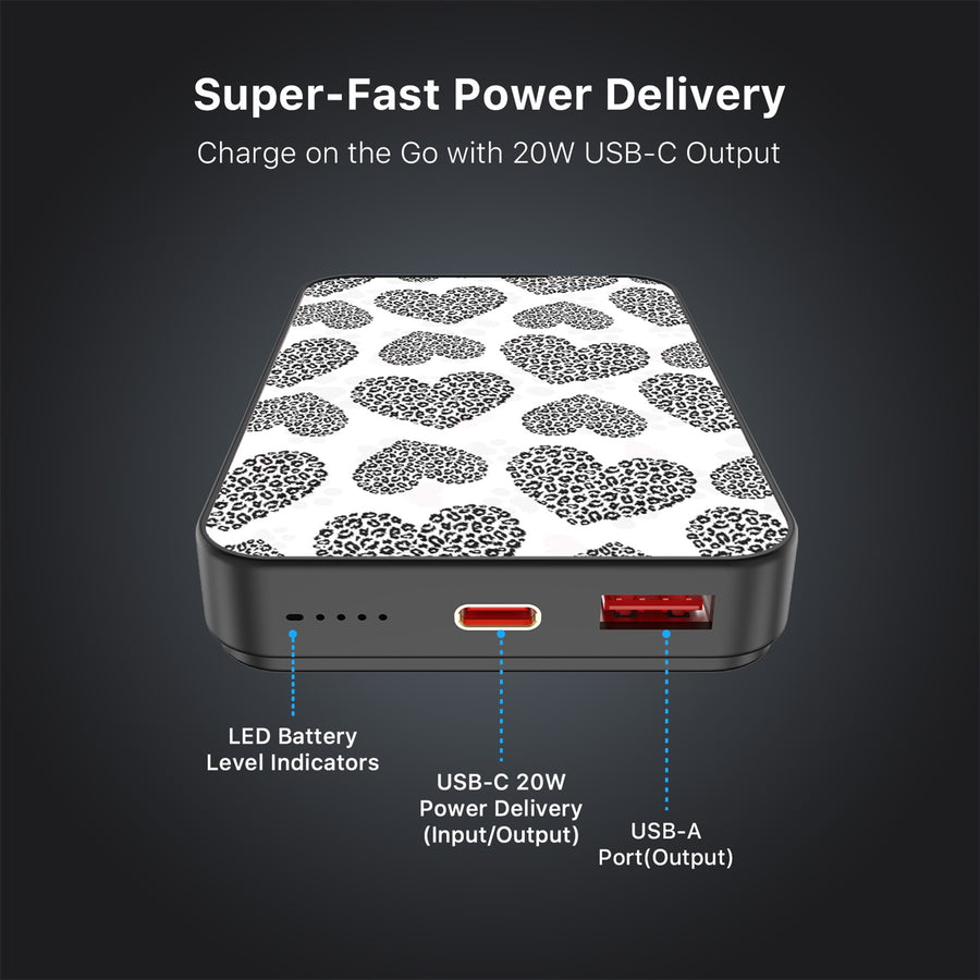MyBat Design Lab 10000mAh Magnetic Wireless Power Bank - Black - Leopard Print Hearts - MPBBAT141-BK-098-7.jpg