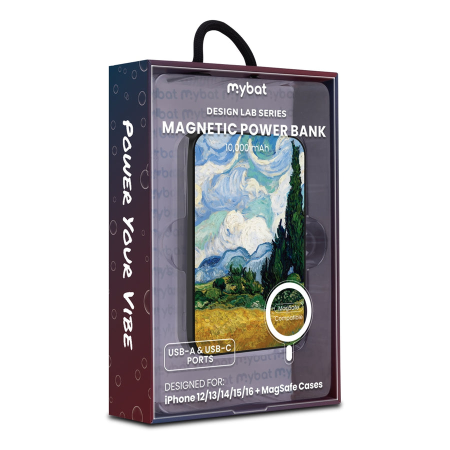 MyBat Design Lab 10000mAh Magnetic Wireless Power Bank - Black - Impressionist Painting - MPBBAT141-BK-105-9.jpg