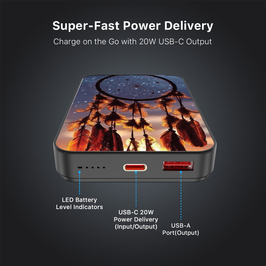MyBat Design Lab 10000mAh Magnetic Wireless Power Bank - Black - Dreamcatcher - MPBBAT141-BK-111-7.jpg