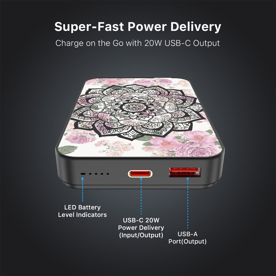MyBat Design Lab 10000mAh Magnetic Wireless Power Bank - Black - Mandala - MPBBAT141-BK-113-7.jpg