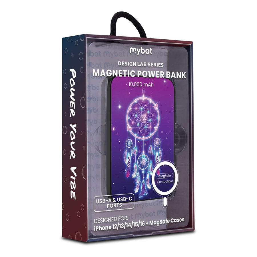 MyBat Design Lab 10000mAh Magnetic Wireless Power Bank - Black - Neon Dreamcatcher - MPBBAT141-BK-114-9.jpg