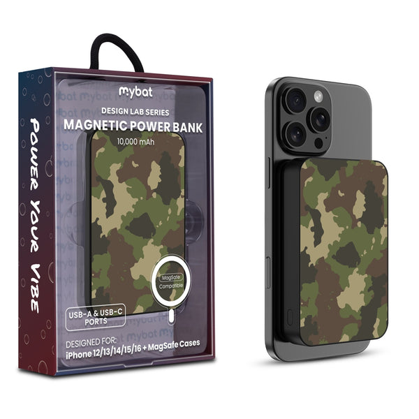 MyBat Design Lab 10000mAh Magnetic Wireless Power Bank - Black - Army Camouflage - MPBBAT141-BK-120-1.jpg
