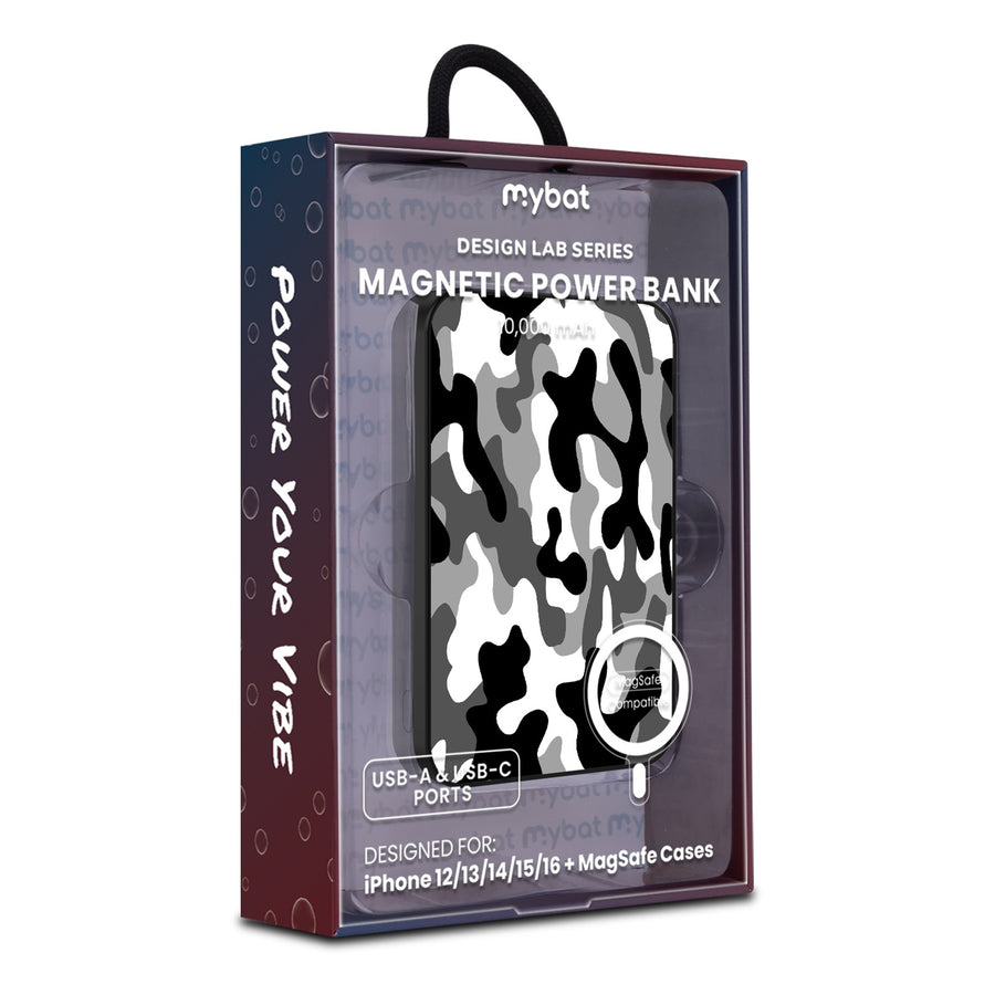 MyBat Design Lab 10000mAh Magnetic Wireless Power Bank - Black - Black & White Camouflage - MPBBAT141-BK-122-9.jpg
