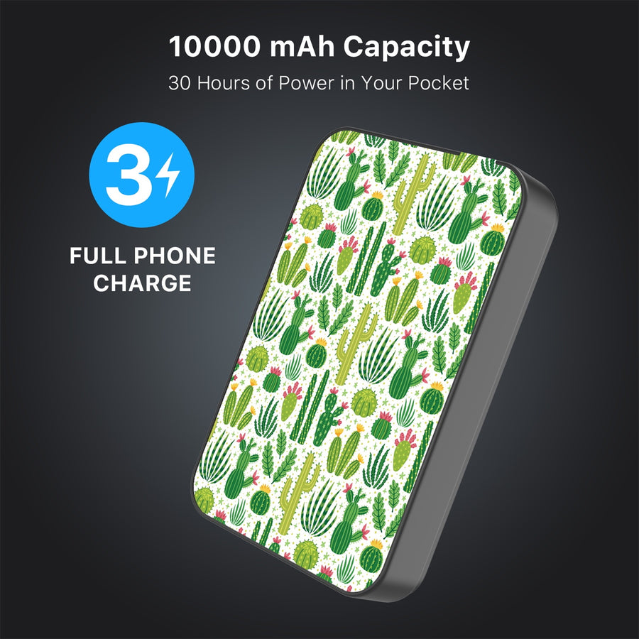 MyBat Design Lab 10000mAh Magnetic Wireless Power Bank - Black - Succulents - MPBBAT141-BK-123-8.jpg