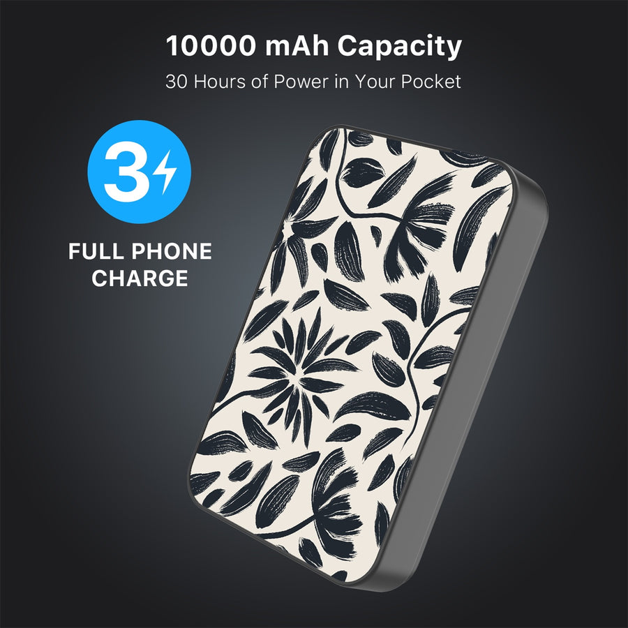 MyBat Design Lab 10000mAh Magnetic Wireless Power Bank - Black - Vintage Floral - MPBBAT141-BK-124-8.jpg