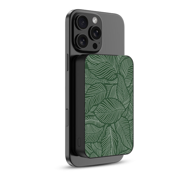 MyBat Design Lab 10000mAh Magnetic Wireless Power Bank - Black - Leaves - MPBBAT141-BK-125-2.jpg