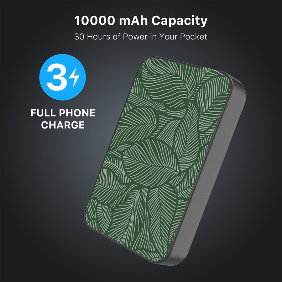 MyBat Design Lab 10000mAh Magnetic Wireless Power Bank - Black - Leaves - MPBBAT141-BK-125-8.jpg