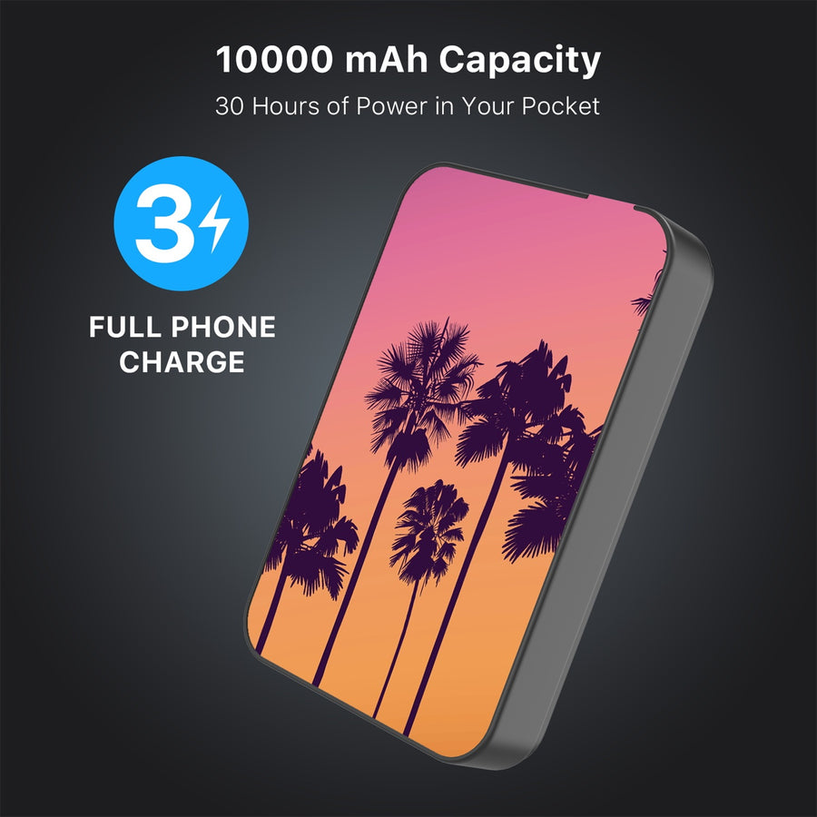 MyBat Design Lab 10000mAh Magnetic Wireless Power Bank - Black - Palm Tree Sunset - MPBBAT141-BK-136-8.jpg