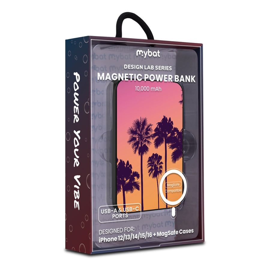 MyBat Design Lab 10000mAh Magnetic Wireless Power Bank - Black - Palm Tree Sunset - MPBBAT141-BK-136-9.jpg