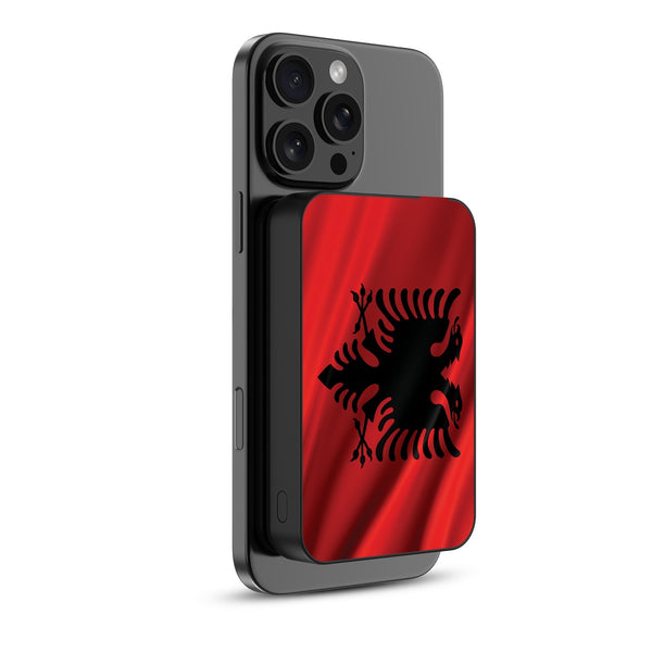 MyBat Design Lab 10000mAh Magnetic Wireless Power Bank - Black - Albania Flag - MPBBAT141-BK-140-2.jpg